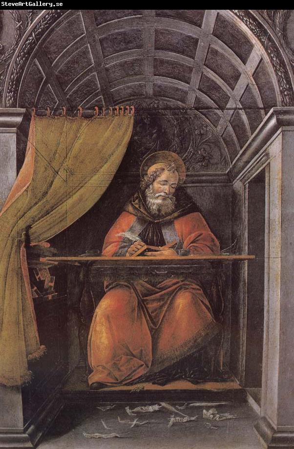 Sandro Botticelli Writing characters of St. Sting